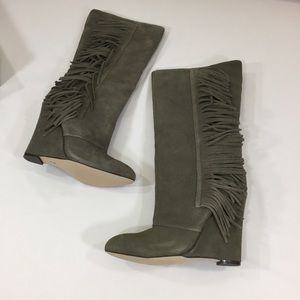 MIA Shoes - MIA Suede Flirty Wedge Boots Size 7 MIA Shoes - MIA Suede Flirty Wedge Boots Size 7